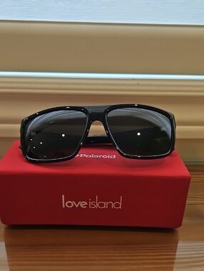 Polaroid Black Frame Sunglasses LOVE ISLAND EDITION